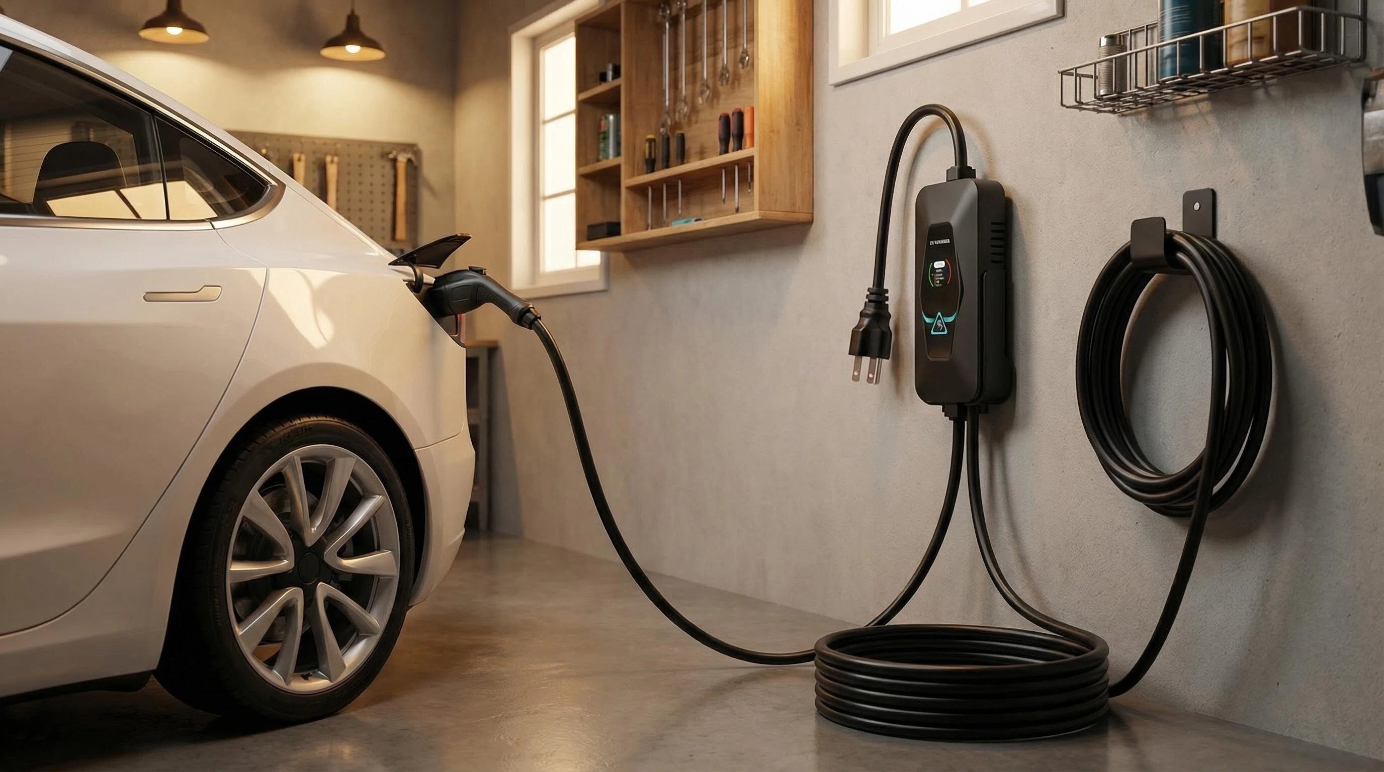 Type1 / Type2 AC Portable EV Charger DYREM-EU-888002